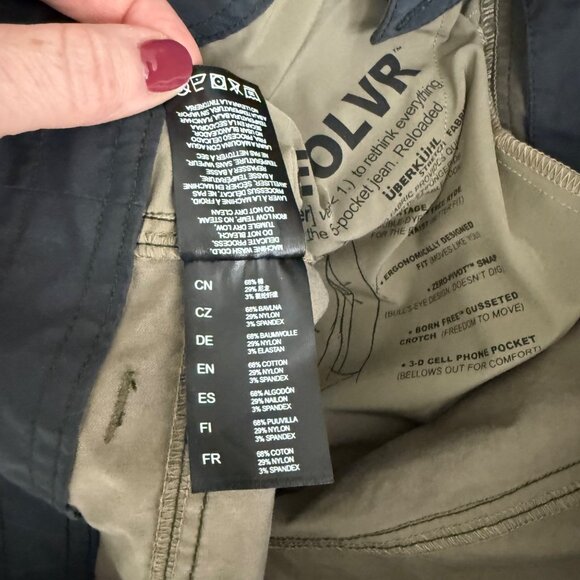 Kuhl Revolvr Patina Stretch 5 Pocket Hybrid Quick Dry Pants 5232 Mens sz 34x32 - Picture 8 of 12